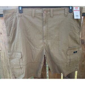 Wrangler Five Star Premium Relaxed Fit Cargo Shorts light brown 48 Epic Soft